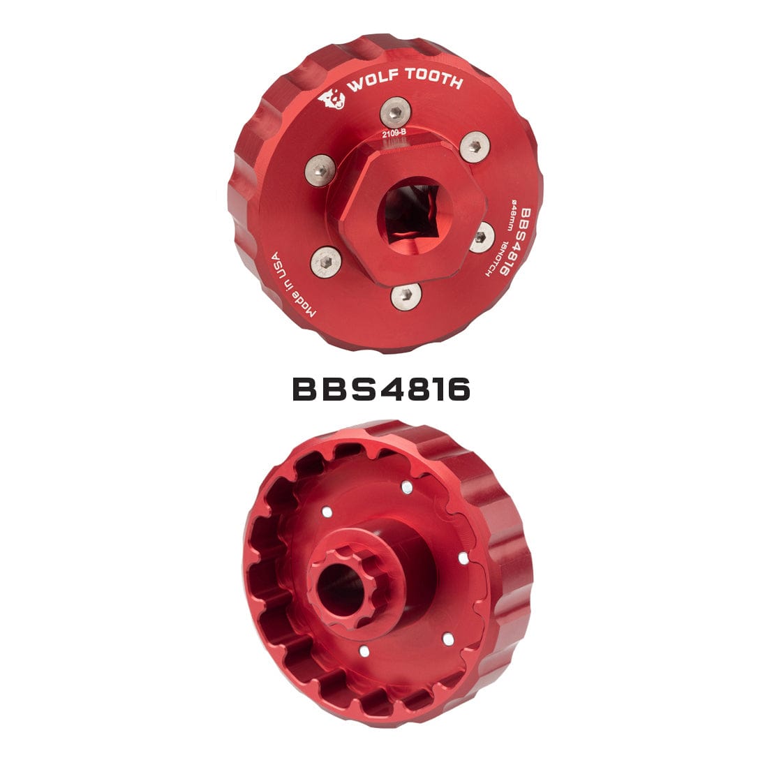 Red / BBS4816 – 16 notch 48mm Bottom Bracket Tools