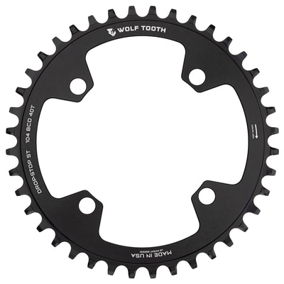 Black / 40T / Drop-Stop ST 104 BCD Chainrings