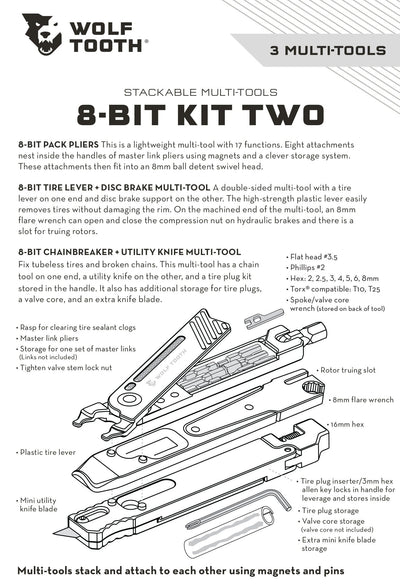 Black Bolt for 8-Bit Pack Pliers 8-Bit Kit Two