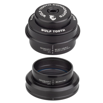EC44/28.6 Upper, EC44/40 Lower / Short 90-114 mm Wolf Tooth 2 Degree GeoShift Performance Angle Headset