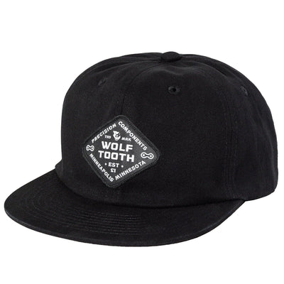 One Size / Black Wolf Tooth Locked in Cotton Twill Cap