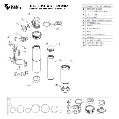 EnCase Pump Replacement Parts