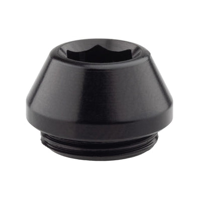 Aluminum / Black Axle Cap