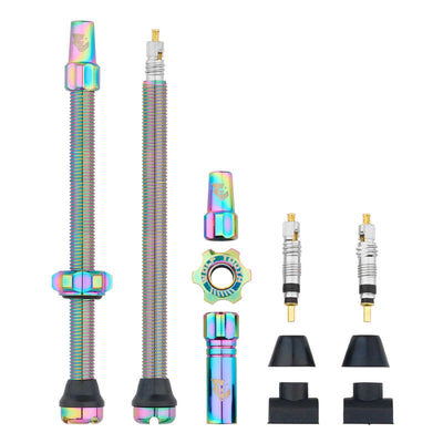 80mm / Oil Slick Tubeless Presta Valve Stem Kit